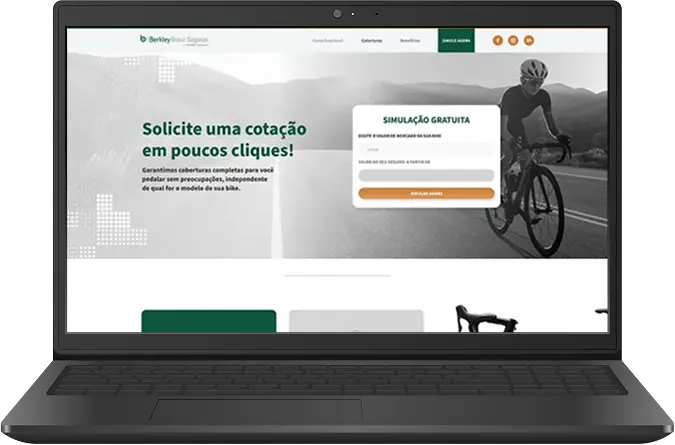 Mockup de Seguro Bike
